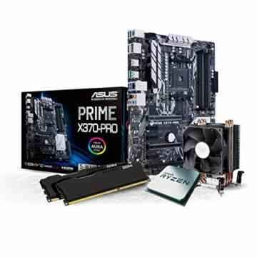 Kiebel Aufrüst-Bundle Ryzen: [182204] AMD Ryzen 7 1700 8-Kern (8×3.0 GHz) | 16GB DDR4-2666 | SupremeFX Sound + Gaming-LAN | ASUS X370-Pro | Aufrüst Set komplett vormontiert und getestet