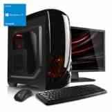 Kiebel Komplett Set Gamer-PC + TFT [184136] Intel Core i5 7500 4×3.4GHz | 16GB DDR4 | M.2 SSD + 1TB HDD | NVIDIA Geforce GTX 1050Ti 4GB | ASUS | DVD | Sound | WLAN | USB3 | Gaming Computer