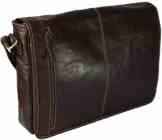 Laptop-Tasche „ATLANTA“ (15″) | Echtes Büffel-Leder | Notebook Umhängetasche Herren Damen Braun | By Alpenleder