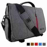 Laptoptasche, Snugg – Graue Notebooktasche – Umhängetasche für Laptops mit einer Bildschirmdiagonale von bis zu 17 Zoll