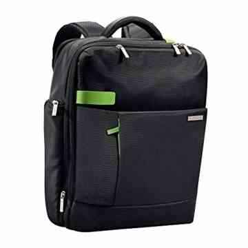 Leitz Leichter und erweiterbarer Business-Rucksack 15.6 Zoll (geeignet für Laptop oder Ultrabook, Smart Traveller, Complete), Schwarz, 60170095
