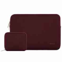 MOSISO Wasserresistente Lycra Laptop Hülsen Beutel Abdeckung für 13-13.3 Zoll MacBook Pro, MacBook Air, Notebook mit kleinem Kasten Fall, Weinrot