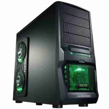 MS-Tech CA-0300 Hornet NG Gaming Midi Tower PC Gehäuse (ATX, eSATA, 2 x USB 2.0, 1 x USB 3.0) inkl. 3 x LED Seitenlüfter rot