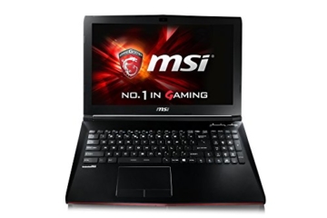 MSI GP62-2QEA8H11 39,6 cm (15,6 Zoll) Notebook (Intel Core i5-4210H+HM86 (Sharkbay), 8GB RAM, 1TB HDD, 128GB SSD, NVIDIA Geforce GTX 950M, Win 10 Home) schwarz