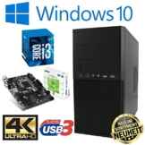 Master-PC Intel Core i3-7100 (Dual-Core) 2 x 3,90 GHz – Kaby Lake, 8 GB DDR4, 128 GB SSD + 1000 GB HDD SATA3, Intel HD 630 Grafik 4K, USB 3.1, HDMI, DVI, VGA, DVD-Brenner, Sound, Gigabit-Lan, Windows 10 Pro.