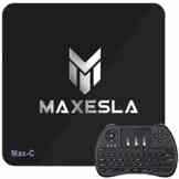 Maxesla Max-C Android Smart TV Box von Android 6.0 Betriebssystem Amlogic S905X 1GB DDR3 + 8GB eMMC mit OTA-Funktion 2.4GHz WiFi WLAN Empfänger 4K / 1080p / 3D + Mit Drahtloser Tastatur