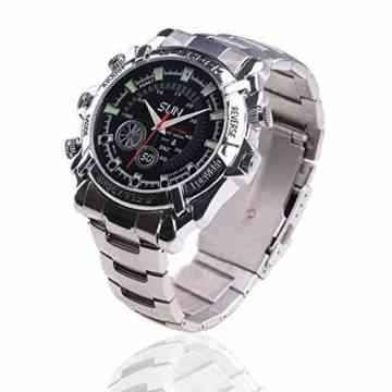 Mengshen® Mini HD 1920 × 1080P 8GB imprägniern DVR Armbanduhr versteckte Kamera der Nachtsicht-Camcorder MS-W03