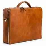 OFFERMANN Ledertasche Businesstasche Workbag L als Aktentasche und Umhängetasche braun