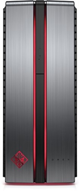 OMEN by HP (870-050ng) Gaming Desktop PC (Intel Core i5-6600K, 16 GB RAM, 256 GB SSD, 1 TB HDD, NVIDIA GeForce GTX 970, Windows 10 Home 64) Metall Optik