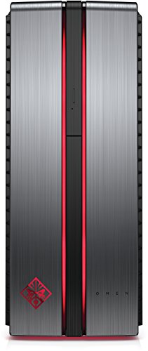 OMEN by HP (870-050ng) Gaming Desktop PC (Intel Core i5-6600K, 16 GB RAM, 256 GB SSD, 1 TB HDD, NVIDIA GeForce GTX 970, Windows 10 Home 64) Metall Optik