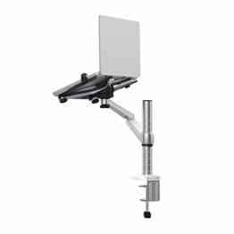 OPUS 2 344322 Arm für 25,4-38,1 cm (10-15 Zoll) Laptop/22,86-25,4 cm (9-10 Zoll) Tablet matt aluminium/ weiß
