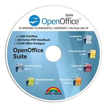 Open Office Suite 2017 Home Student Professional – 100% kompatibel mit Microsoft® Office® Word® und Excel® für Windows 10-8-7-Vista-XP