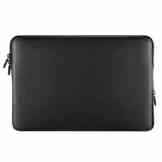 PLEMO Wasserdichte Laptophülle Tasche mit PVC-Leder für 13-13,3 Zoll Notebook / Macbook Air / MacBook Pro, Schwarz