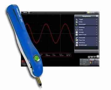 PeakTech 20 MHz Stift- Oszilloskop mit USB Anschluss und Software für PC oder Windows 10 Tablet, 1 Stück, P 1350