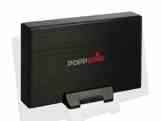 Poppstar NE35 UASP Festplattengehäuse bis zu 4TB (8,9 cm (3,5 Zoll), SATA III, USB 3.0) schwarz