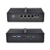 Qotom-Q355G4 Intel i5-5250U Mini PC Box Fanless Desktop PC Host with I5 HD Graphics 6000 Dual Core (8GB DDR3 RAM, 512GB mSATA SSD, 300M WIFi, Bluetooth)