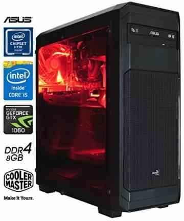 SNOGARD Advanced Gaming / Multimedia PC | Intel® Core i5-6500 4x 3200MHz | 8096MB DDR4 | 1000GB SSHD | 6GB nVidia GeForce GTX 1060 PCIe 3.0> HDMI/DVI/VGA mit DirectX12 Technology | Desktop Gaming System