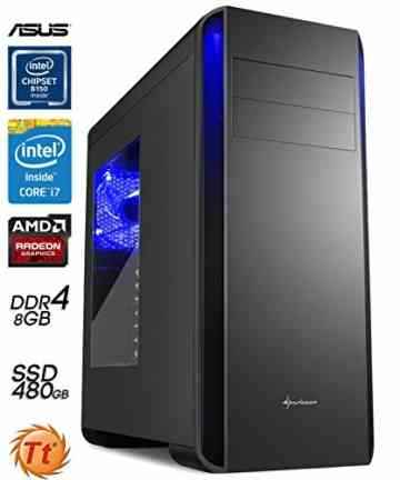 SNOGARD Advanced Gaming / Multimedia PC | Intel® Core i7-6700K 4x 4000MHz | 16384MB DDR4 | 480GB SSD | 8GB AMD Radeon RX 480 Overclocked > HDMI/DVI/VGA mit DirectX12 Technology | Desktop Gaming System
