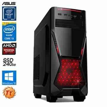 SNOGARD GAMER / Multimedia PC | Core i3-6100 | 8GB DDR4 | 240GB SSD | 2GB AMD RX460 OC HDMI/DVI/VGA mit DirectX12 Technology | Gaming Desktop Computer