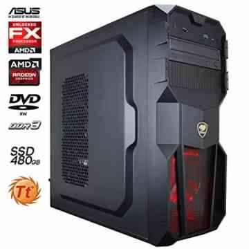 SNOGARD GAMER PC AMD FX-8350 • 8GB RADEON RX 470 OC • 16GB DDR3-RAM • 480GB SSD • Blu-ray • Multimedia Desktop Computer • Gamer PC • Gaming Computer • Desktop PC • Gamer Rechner