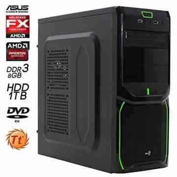 SNOGARD Gaming-PC AMD FX-6300 6x 3.50GHz • 8GB DDR3-RAM • 1TB S-ATA • 4GB Radeon RX 460 • DVD±RW • Home & Office Business & Multimedia Desktop Computer Workstation + Gaming PC