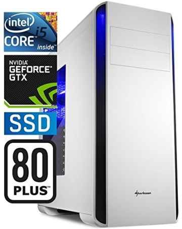 SNOGARD Gaming PC | Intel i5-7600K,6GB Nvidia Geforce GTX1060 OC, 16GB DDR4 RAM, 240GB SSD + CD/DVD-Rewriter | Gamer PC Komplett System | Custom PC Gaming Desktop Computer | Spiele Computer