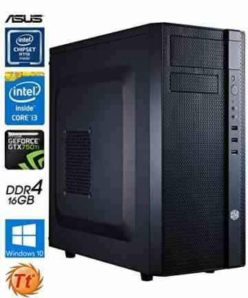 SNOGARD MediaLine Windows 10 Professional Studio Desktop Computer | Intel Core i3-6300 CPU | 16GB DDR4 | 240GB SSD + 2TB HDD | 4GB Nvidia GF GTX 1050 Ti • Home & Office Business & Media Workstation