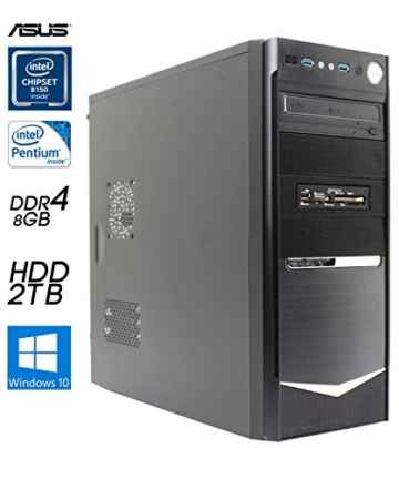 SNOGARD OFFICE PC | G4400 | 8GB DDR4 | 2TB S-ATA | Intel HD Grafik | W10Pro Arbeitsplatz Büro Desktop