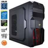 SNOGARD Quad! Gamer PC | i5-6500 | 8GB DDR4 | 1TB HDD | 4GB GTX1050Ti OC HDMI/DVI/VGA mit DirectX12 Technology | USB3 | Gaming Mainboard | 22x Dual Layer DVD-Brenner | 7+ USB-Anschlüsse | Windows 10 Professional 64