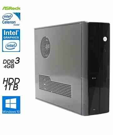 SNOGARD SILENT OFFICE BÜRO PC | J3455 | 4Gb DDR3-RAM | 1TB S-ATA | Intel Onboard HD Grafik | W10Pro – Desktop PC