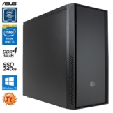 SNOGARD SSD OFFICE Security PC | i5-6500 | 8GB | 2x2TB RAID 1+ 240GB SSD | Kaspersky | W10Pro – Silent Business Multimedia Office PC