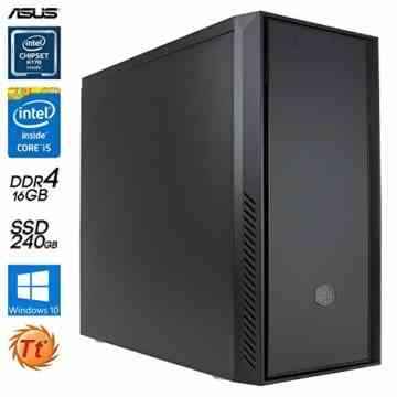 SNOGARD SSD OFFICE Security PC | i5-6500 | 8GB | 2x2TB RAID 1+ 240GB SSD | Kaspersky | W10Pro – Silent Business Multimedia Office PC
