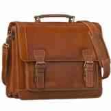 STILORD Vintage Aktentasche Bürotasche Business Office Lehrertasche 13 14 15 Zoll Laptoptasche Umhängetasche Handtasche Leder cognac braun