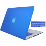 STONG Matte Gummierte Harte Schutzhülle für Macbook Air 13“ Hülle Cover Schale Schutz Hülle Tasche Silicon Case Shell Hard Plastik mattiert SchutzTasche + tpu Tastatur-Schutzfolie (Dunkelblau)