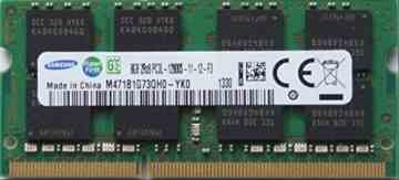 Samsung ram memory 8GB (1 x 4GB) DDR3 PC3L-12800,1600MHz, 204 PIN SODIMM for laptops