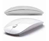 Schlank Wireless mini optische Maus mit USB-Empfänger 2.4G für Laptops / Desktop-PC /XP / Vista / Windows 7 / Windows 10 / Macintosh. Doppelseitiges Board – weiße Farbe in Hochglanz