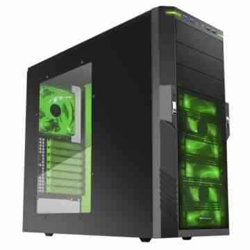 Sharkoon T9 Value Green PC-Gehäuse ATX Midi Tower