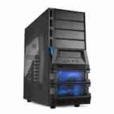 Sharkoon Vaya 2 Value Midi-Tower PC-Gehäuse (ATX, 4x 5,25 externe, 4x 3,5 interne, 2x USB 3.0) schwarz