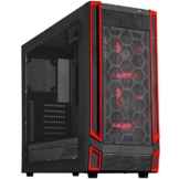 SilverStone SST-RL05BR-W – Red Line Midi Tower ATX Gaming Computer-Gehäuse, mit hochleistungsfähigem und geräuscharmem Kühlsystem, schwarz