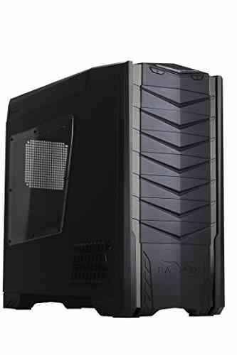 SilverStone SST-RV03B-WA – Raven Big Tower EATX ATX Gaming Computer-Gehäuse, mit Fenster, graue Zierstreifen, schwarz
