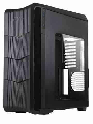 SilverStone SST-RV04B-W – Raven Big Tower EATX/ATX Gaming Computer-Gehäuse, mit Fronttür und Fenster, schwarz