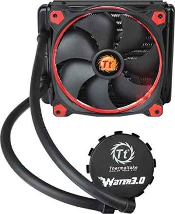 THERMALTAKE Water 3.0 Riing Red 140 Wasserku.1x14cmPWM Intel 2011v3/2011/1366/1150/1151/1155/1156 AMD FM2+/FM2/FM1/AM3+/AM3/AM2+/AM2