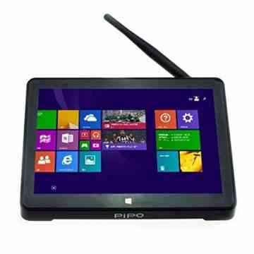 TV Box Style Pipo X8 Dual OS Mini PC + 7.0 inch Tablet, Windows 10 & Android 4.4.4, Intel Z3736 F Up To 1.83 GHz Quad Core, RAM: 2 GB, ROM: 32 GB, unterstützt WiFi/LAN/BT4.0/HDMI (Black)