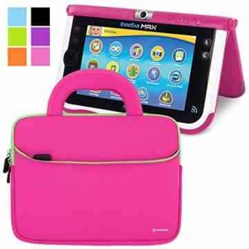 Tablet Schutzhülle, Evecase Neopren Tablet Schutzhülle mit Griff für Dragon Touch X10, Lenovo Tab 2, Vtech Innotab MAX – 10 Zoll / Hot Pink
