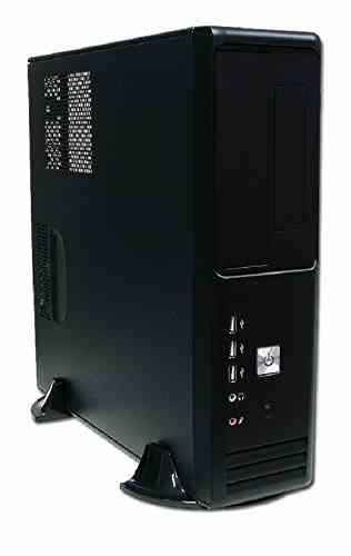 Tecnimax htcs0014 Computer-PC-Gehäuse mit TFX-Netzteil 500 W, Schwarz