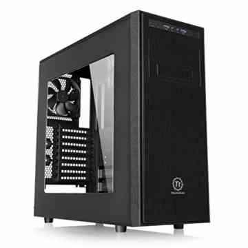 Thermaltake CA-1C9-00M1WN-00 Versa H34 PC-Gehäuse (mit Sichtfenster, 2 x USB 3.0, PS/2, Midi Tower, ATX) schwarz