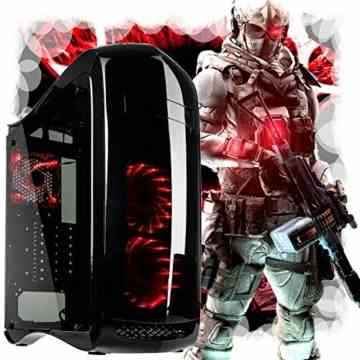 Toletec Komplett PC Gamer Intel i5 7600 4x 4.1 Ghz Geforce GTX 1060 3GB OC 1TB 8GB Ram Windows 10 MSI Pro USB 3.1 W-Lan 300 Gaming Tower Cardreader DVD (Punisher I5 GTX 1060)