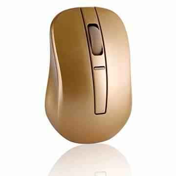Tonor 2.4GHz kabellos schnurlos Funkmaus Wireless Optische Maus mit USB 2.0 Empfänger für PC Laptop Computer Gold