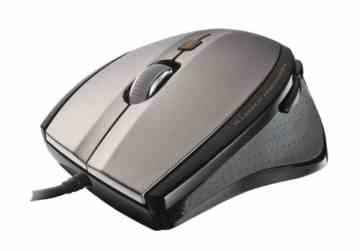 Trust MaxTrack Mini Maus USB 2.0 grau