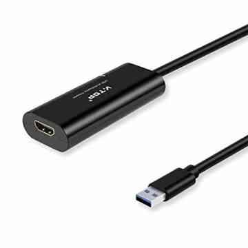 V.TOP Usb2.0 / Usb 3.0 auf HDMI Externe Grafikkarte für Notebook – Windows 10 / Windows 8.x / Windows 7 & Mac OS 10.11 mit Audio (2048×1152|1920×1080) – Externe Video Card